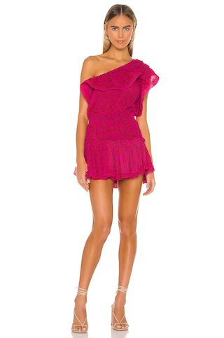 MISA Los Angeles Josefine Dress in Pink Giraffe from Revolve.com | Revolve Clothing (Global)