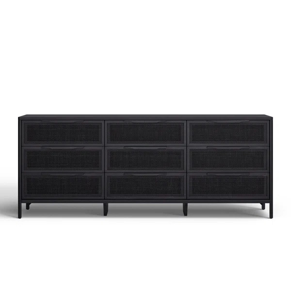 Nellie 9 Drawer Cane Dresser | Birch Lane