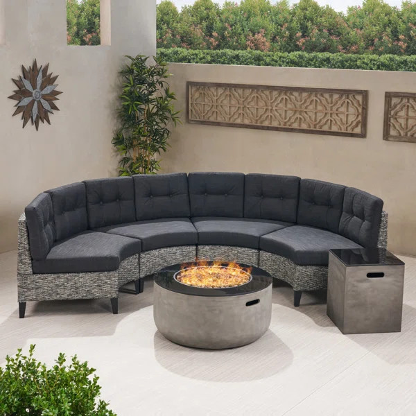 Audiel 4 - Person Outdoor Seating Group with Cushions | Wayfair North America