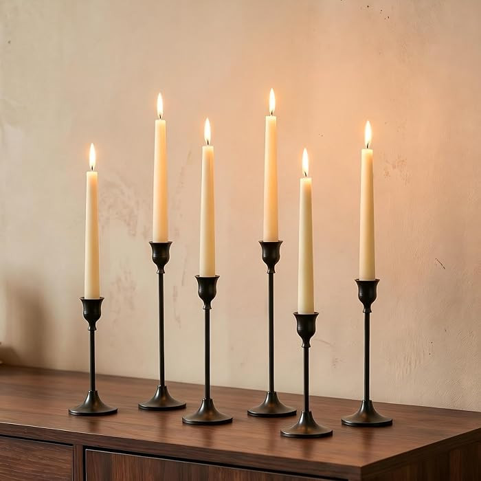 NUPTIO Halloween Candle Holder for Candlestick: Solid Aluminum - Set of 6 | Amazon (US)