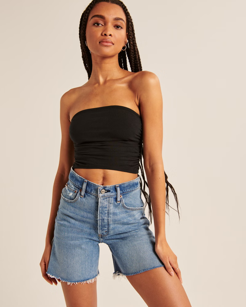 Women's Ruched Tube Top | Women's Clearance | Abercrombie.com | Abercrombie & Fitch (US)