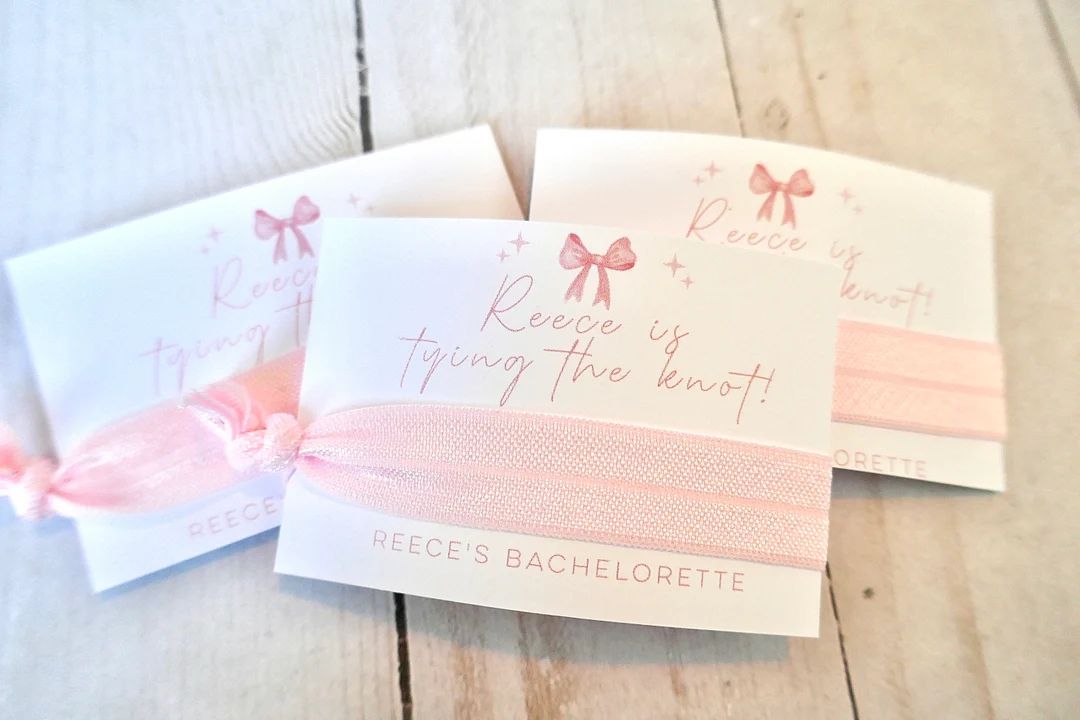 Bow Theme Bachelorette - She’s Tying the Knot - Coquette Party Favor - Bows and Babes - Girly B... | Etsy (US)