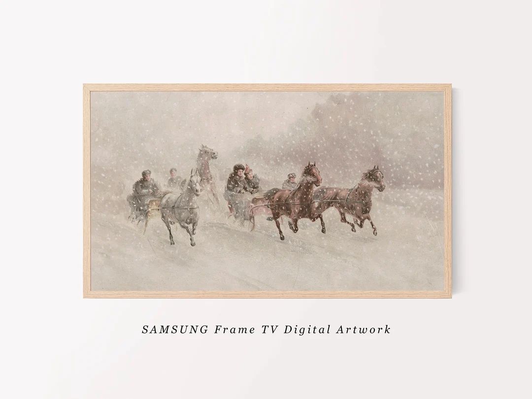 Vintage Christmas Art for Samsung Frame TV  Digital - Etsy | Etsy (US)