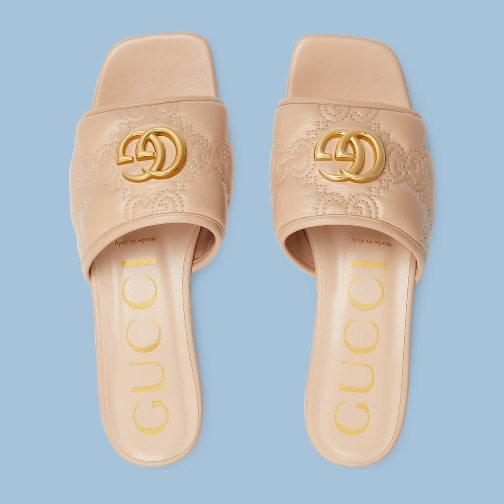 Women's GG Matelassé slide sandal | Gucci (US)
