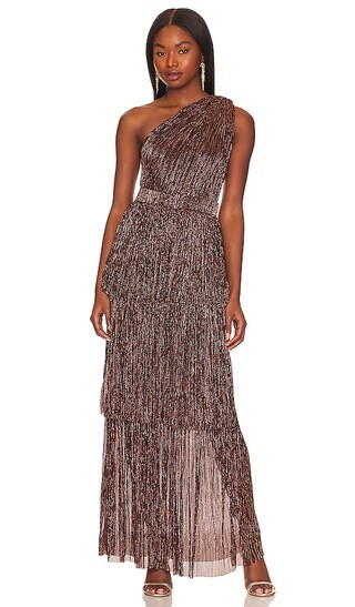 x REVOLVE Terina Gown in Bronze | Revolve Clothing (Global)