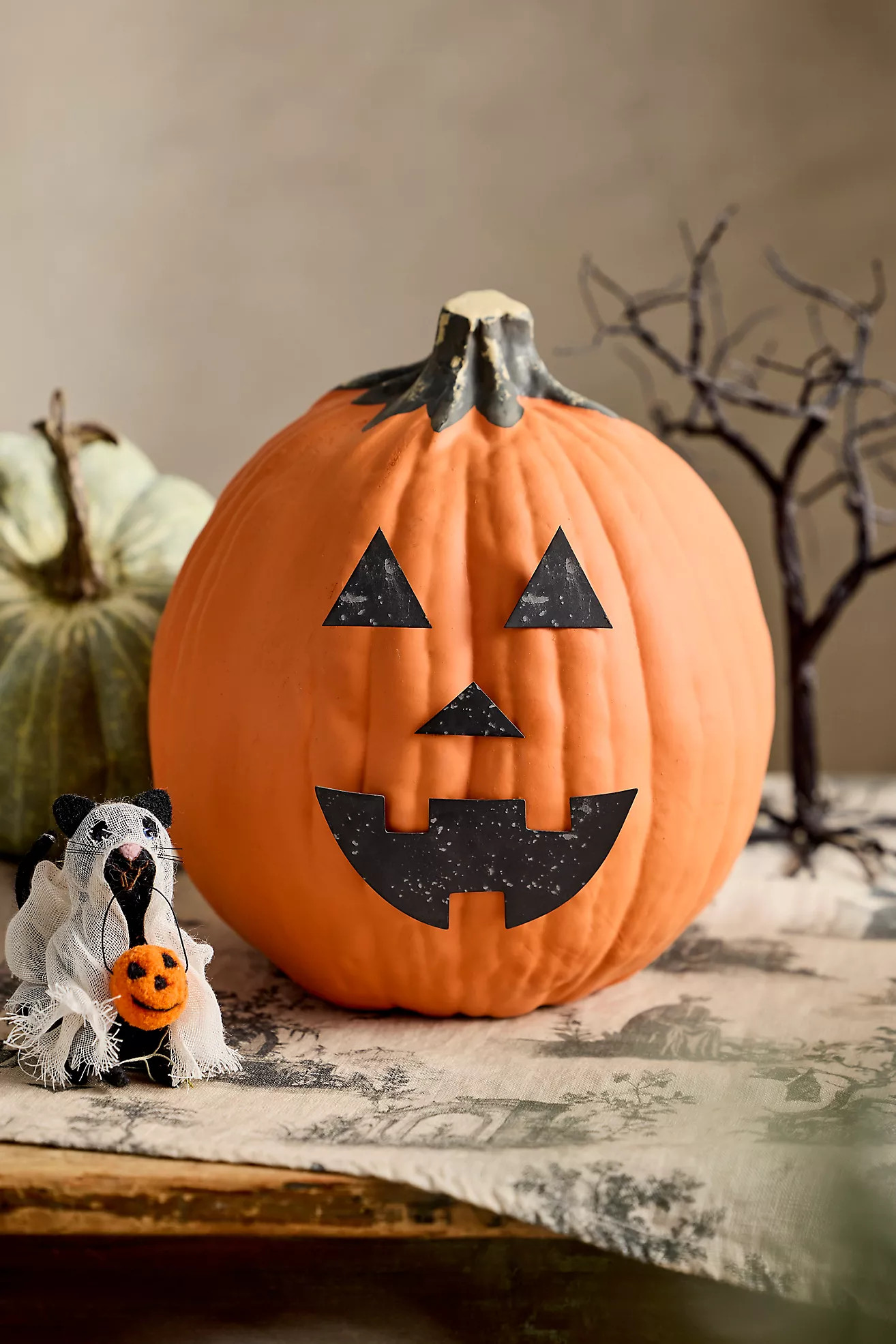 Mini Jack-o’-Lantern Pumpkin Stake Set | Terrain