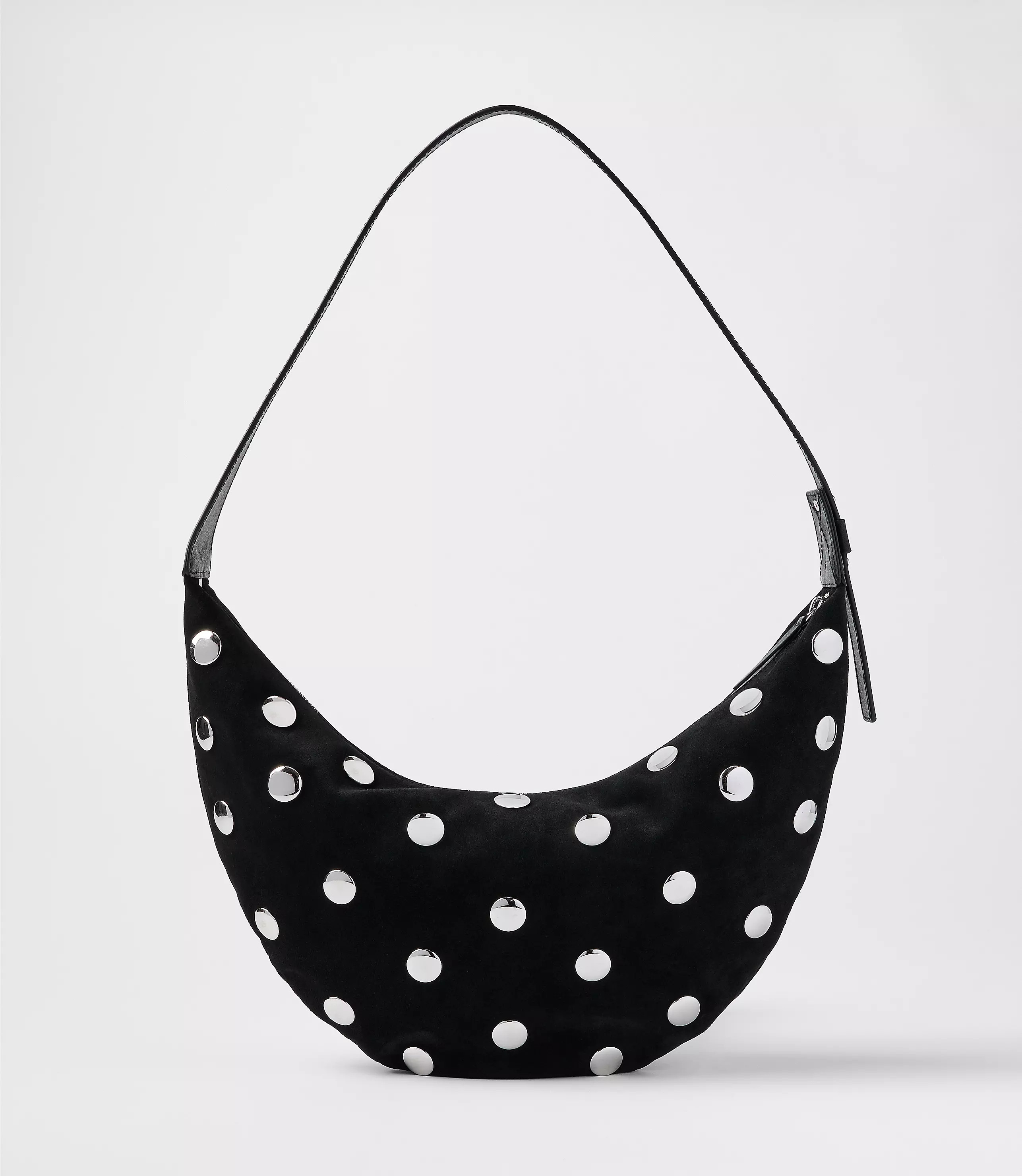 Studded Suede Hobo Bag | LOFT