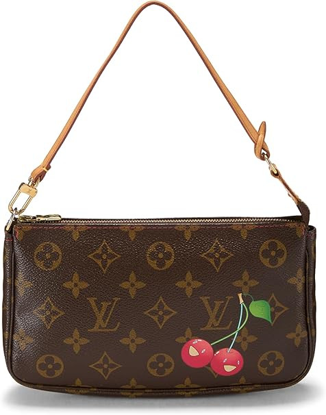 Amazon.com: Louis Vuitton, Pre-loved Takashi Murakami x Louis Vuitton Monogram Canvas Cerises Poc... | Amazon (US)