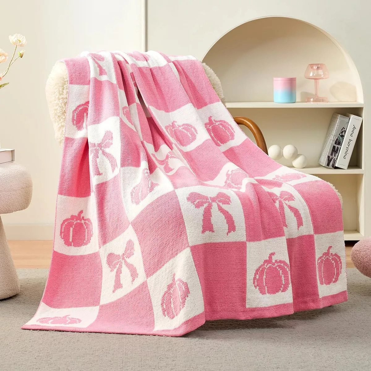 Amelie Home Chenille Knit Soft Cozy Throw, Reversible Festive Pattern, Fall Gift Blanket, Stylish... | Target