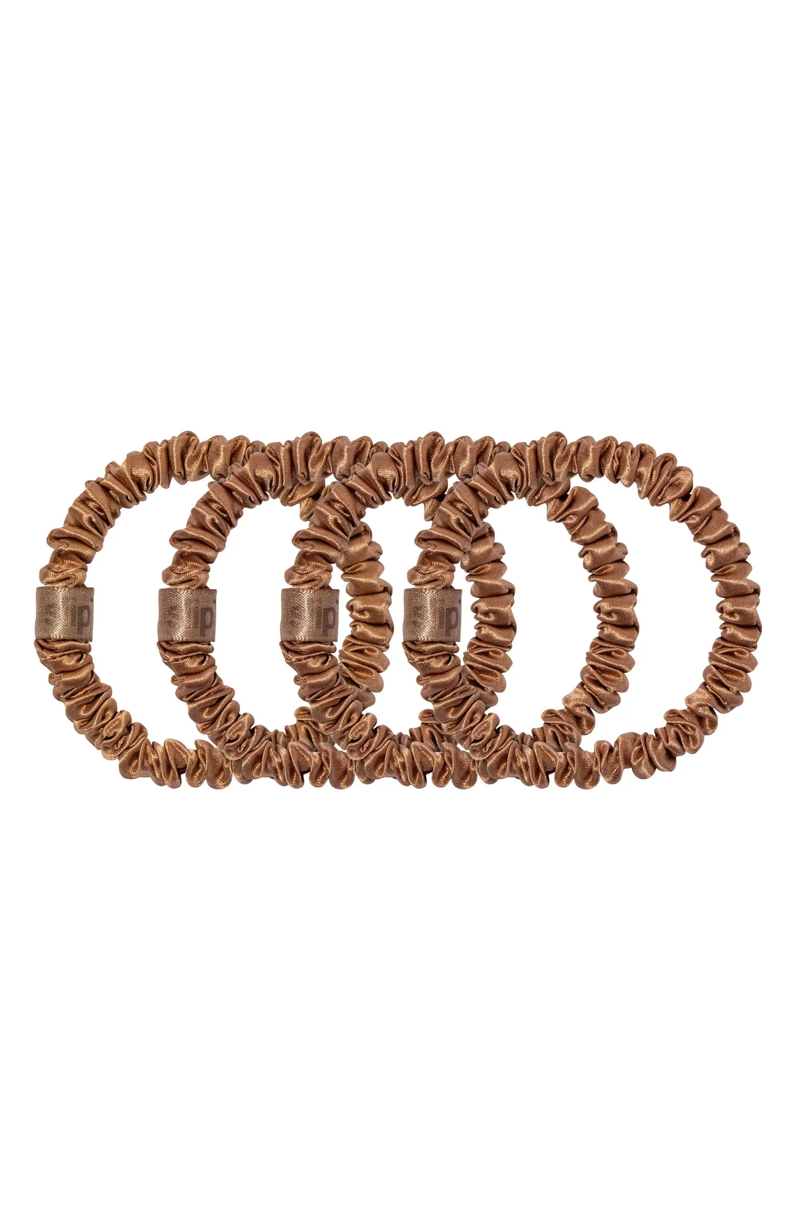 slip Pure Silk 4-Pack Skinny Scrunchies: Back to Basics Collection | Nordstrom | Nordstrom