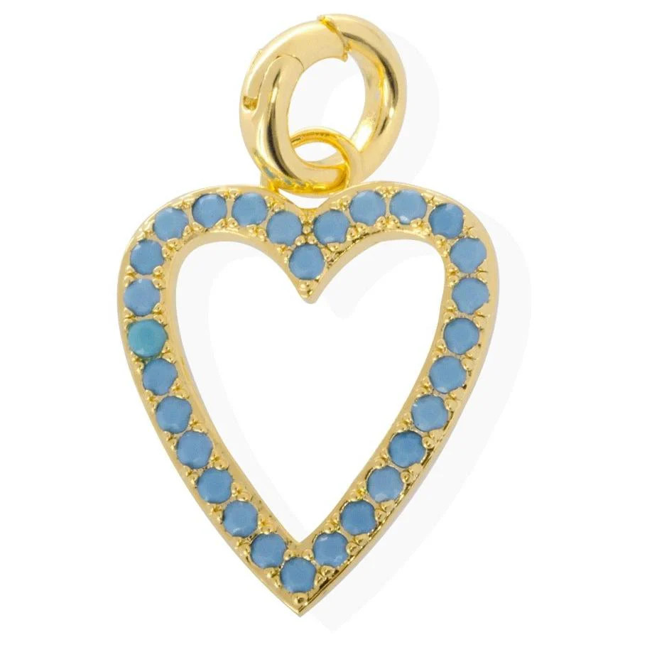 Turquoise Heart Charm | Allie + Bess