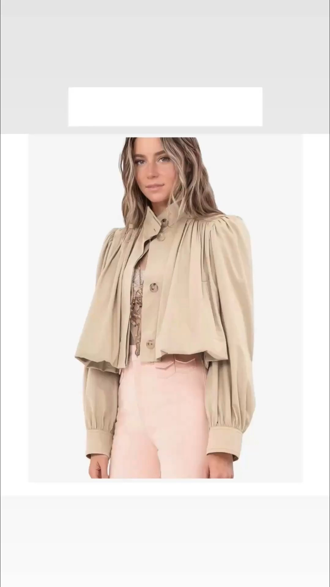 cropped jacket.  selling very fast 