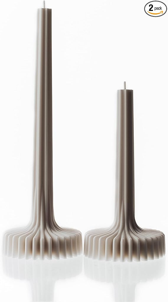 LAWA Set of 2 Vase Candle - Beautiful Handmade Pillar Unscented Soy Wax Candle Elegant Aesthetic ... | Amazon (US)