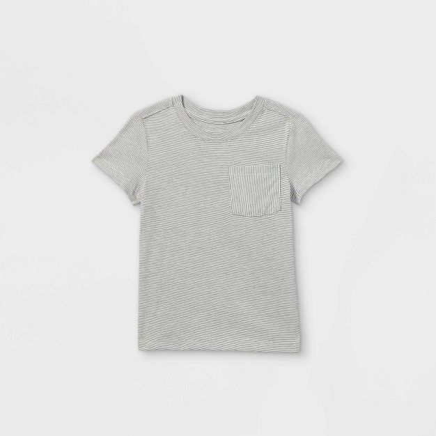 Toddler Boys' Striped Pocket Short Sleeve T-Shirt - Cat & Jack™ | Target