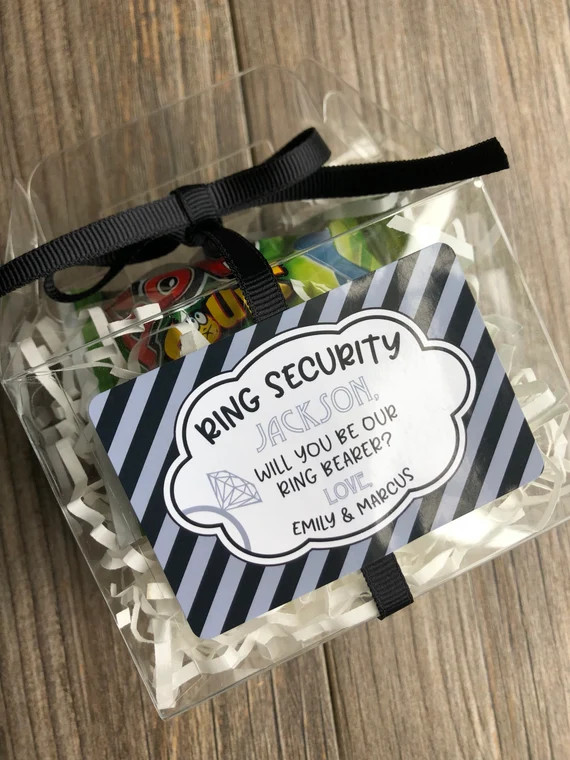 Ring Bearer Proposal Ring Pop Boxes, Will you be my Ring Bearer, Ring Security | Etsy (US)