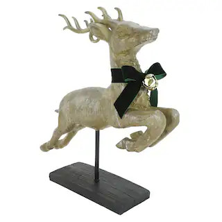 21.25" Leaping Deer with Bell Tabletop Décor by Ashland® | Michaels Stores