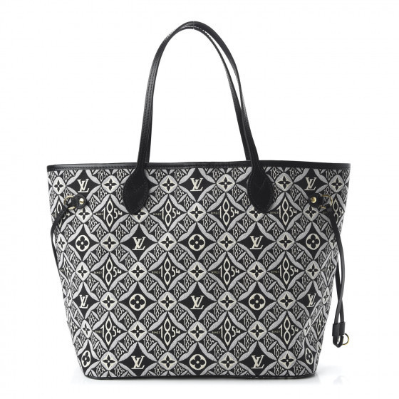 LOUIS VUITTON Jacquard Since 1854 Neverfull MM Grey | Fashionphile