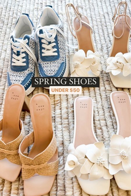 Spring shoes you need in your wardrobe for under $50!

shoes l spring shoe l spring sneaker l target shoes