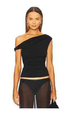 MISHA Paison Top in Black from Revolve.com | Revolve Clothing (Global)