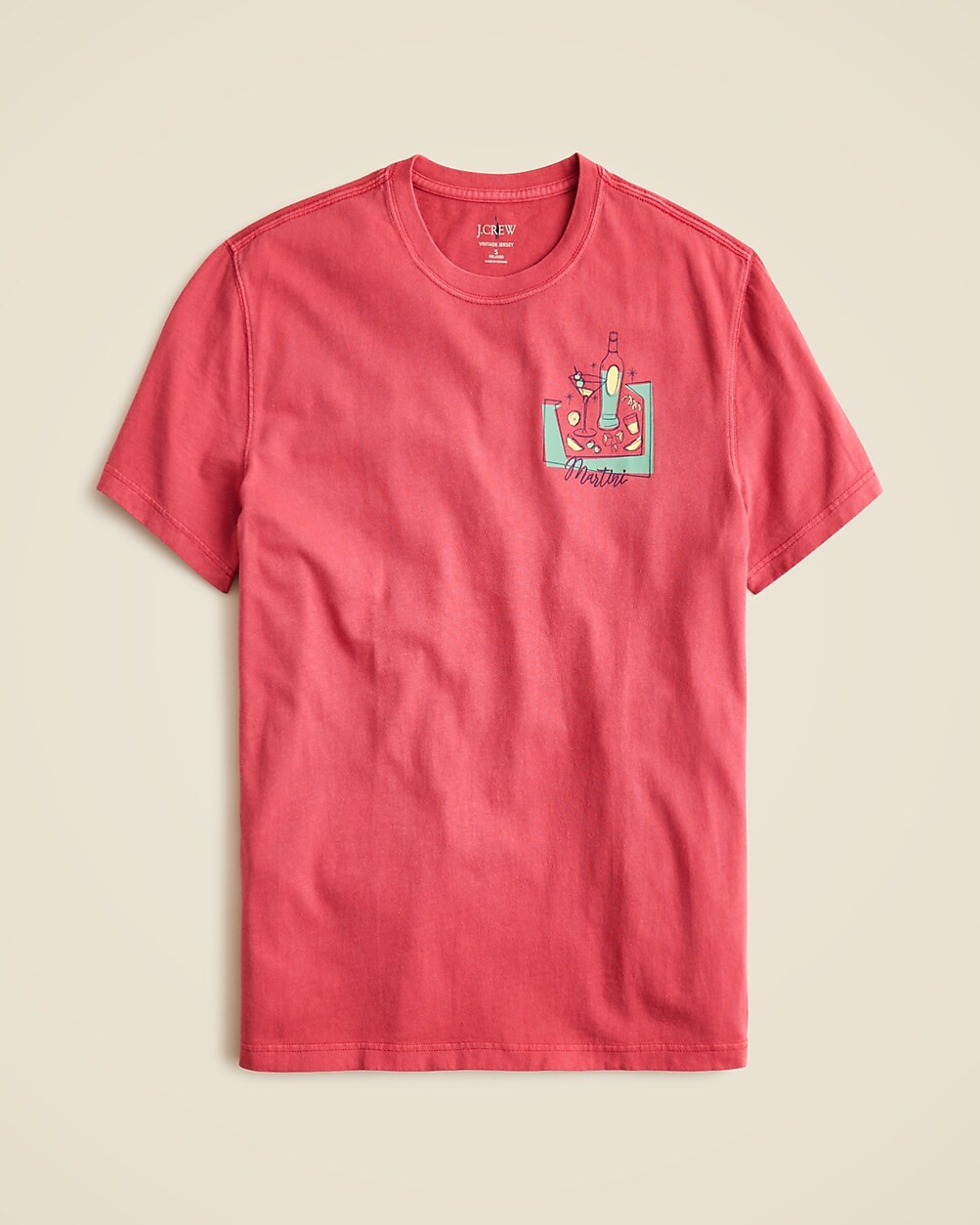 Vintage-wash cotton graphic T-shirt | J. Crew US