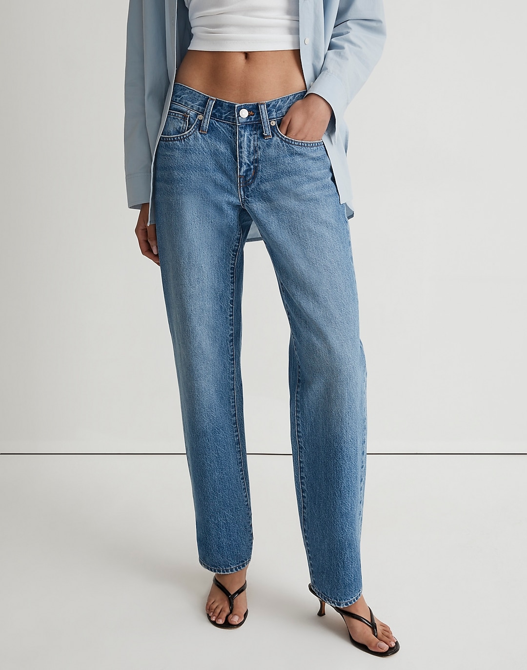 Low-Rise Baggy Straight Jean | Madewell