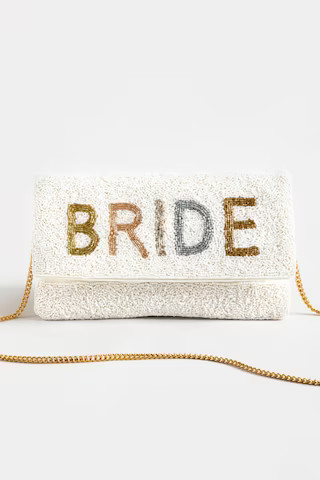 Bride Beaded Clutch | Francesca's