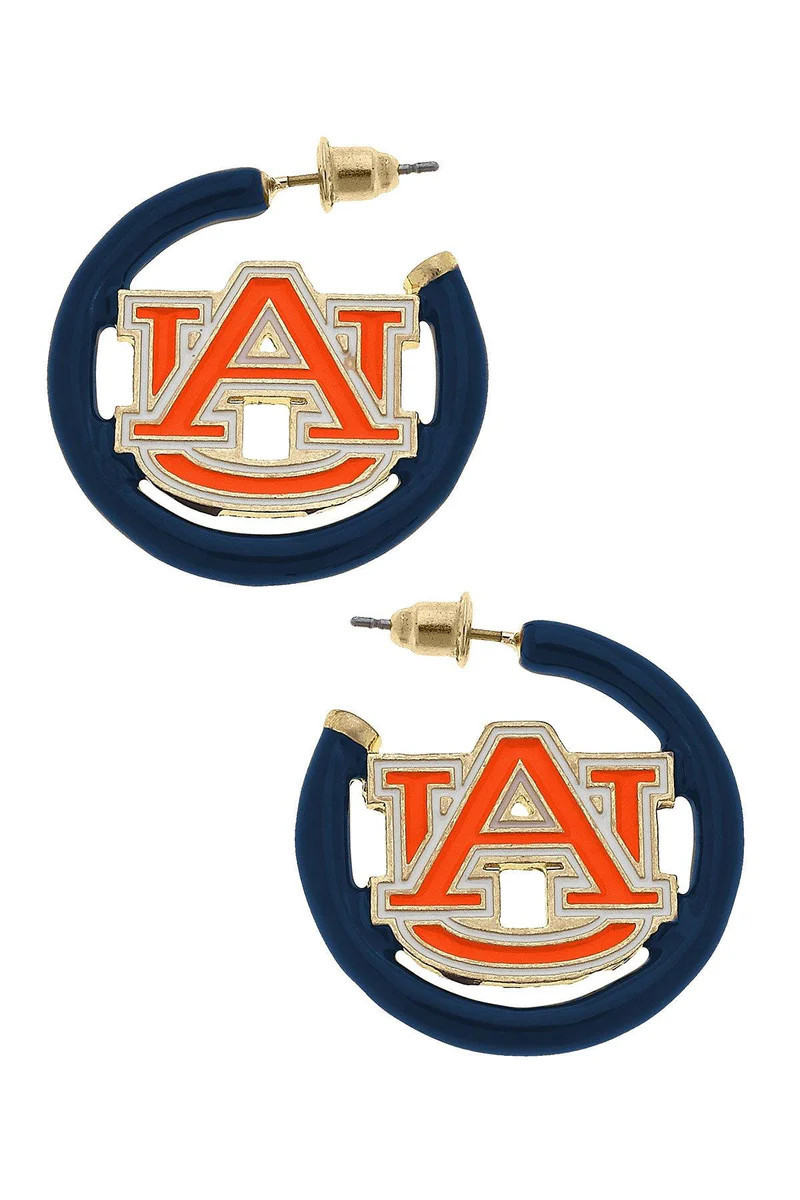 Auburn Tigers Enamel Logo Earrings | CANVAS