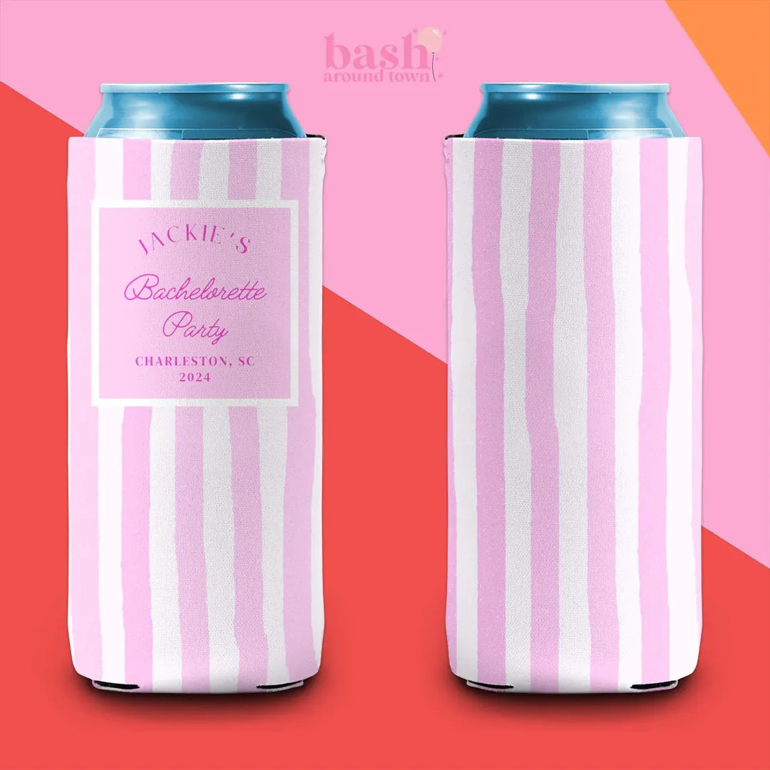 Personalized Coastal Bachelorette Can Cooler Custom Can Cooler Beach Bachelorette Party Coastal G... | Etsy (US)