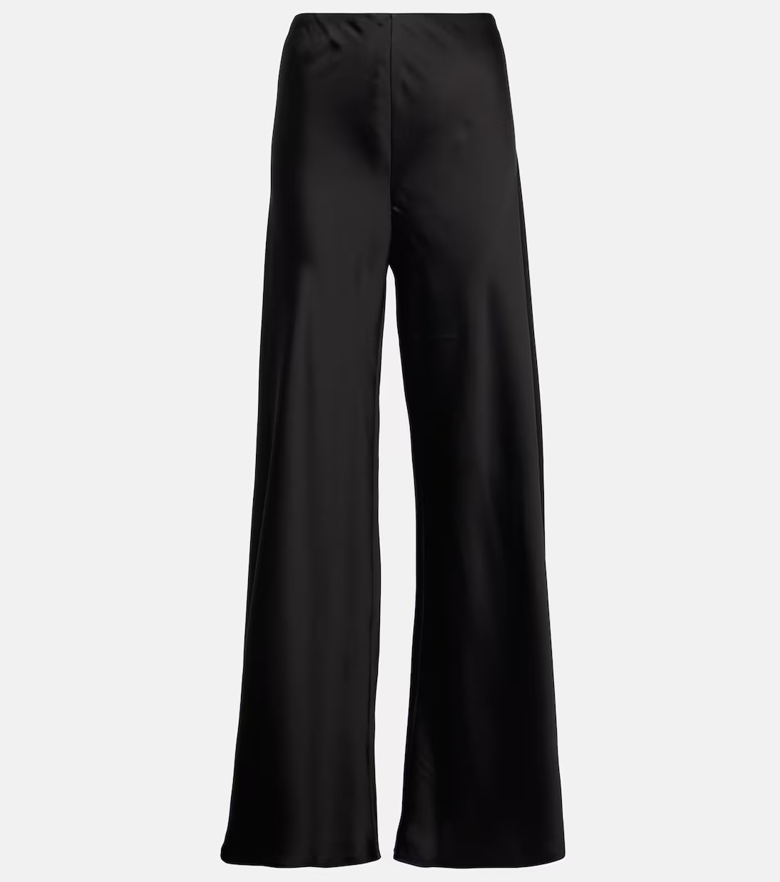 Pantalones anchos de satén de tiro alto | Mytheresa (INTL)