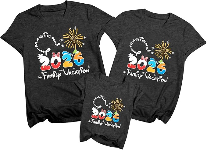 Family Vacation Shirts 2026 Family Matching Outfits Magical Tshirt for Family Cruise Trip Clothes... | Amazon (US)
