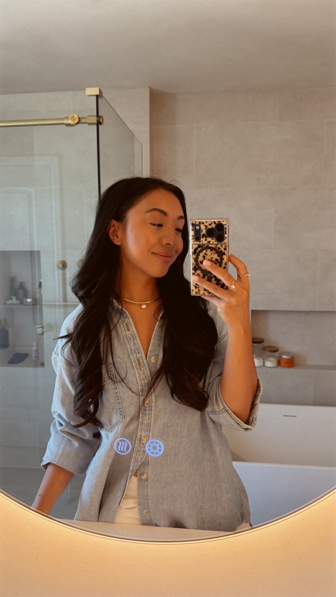 My favorite denim shirt ☀️ wearing size S!

#LTKootd #LTKPetite