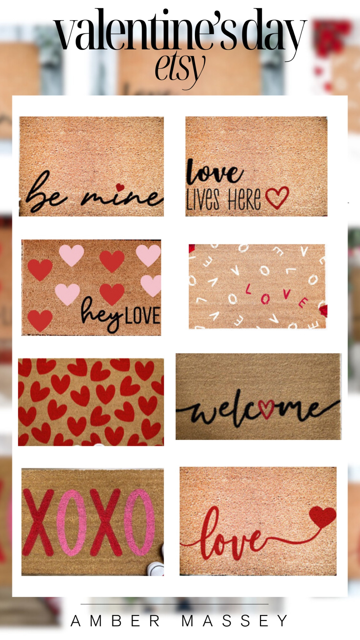 Valentine’s Day Mats found on Etsy. 

Never too early to add the love.💕 

Seasonal decor | Valentine decor | small shop 

#LTKfindsunder50 #LTKhome #LTKSeasonal