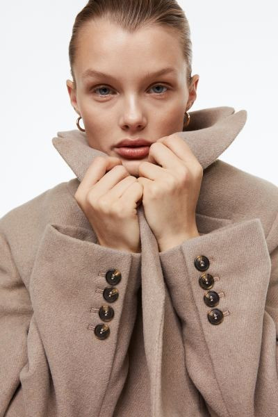 Single-breasted Coat - Beige - Ladies | H&M US | H&M (US + CA)