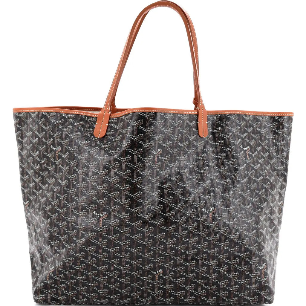 Pre-Owned Goyard Saint Louis Tote Coated Canvas GM in Black at Nordstrom, Size Medium | Nordstrom