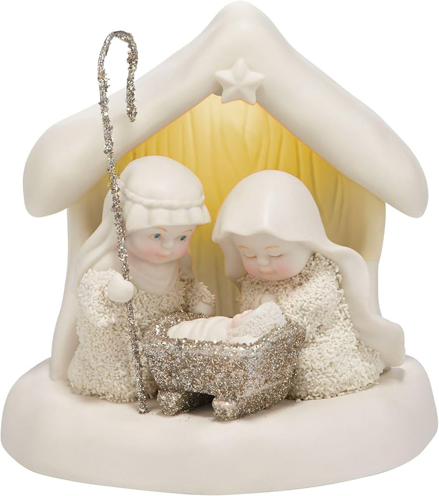 Department 56 Snowbabies “Beneath the Christmas Star” Porcelain Figurine, 4.7” | Amazon (US)