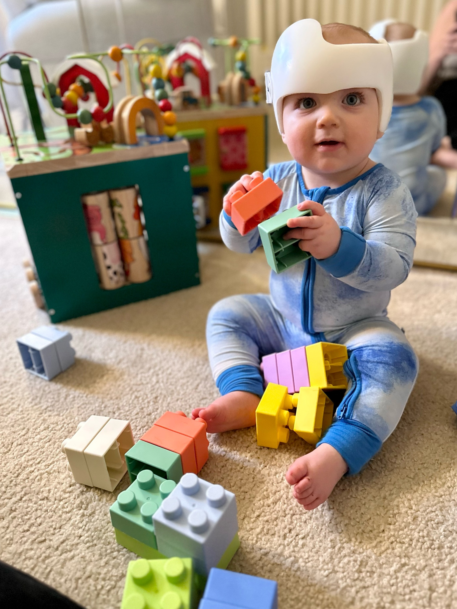 Teddy is loving some of his new toys from Target! He is turning 10 months old on Saturday. 