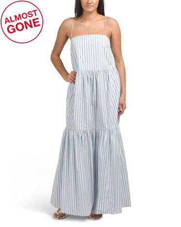 Leilah Stripe Poplin Dress | TJ Maxx