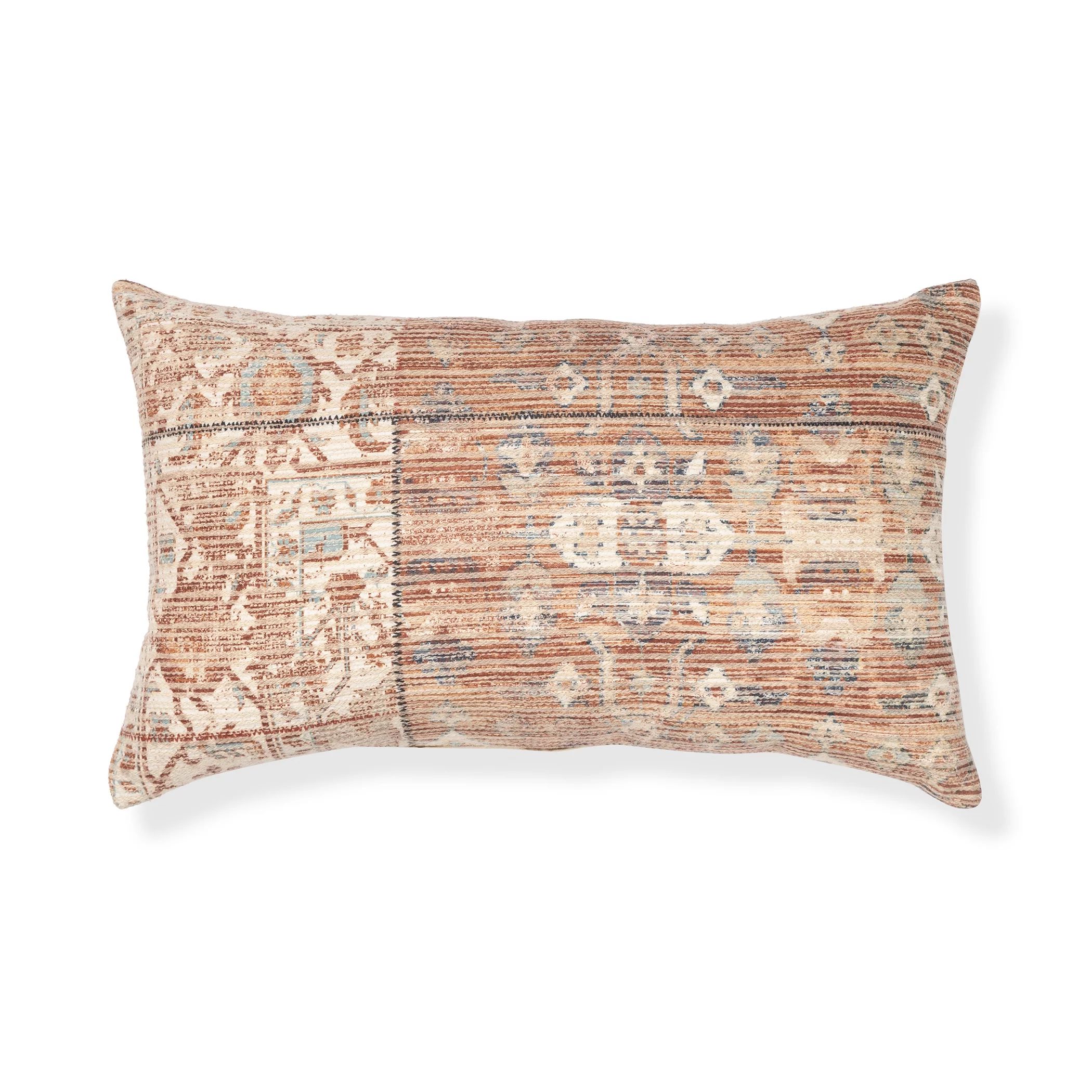 Better Homes & Gardens Warm Persian Lumbar Throw Pillow, 14" x 24", Multi | Walmart (US)