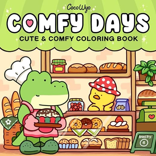 Comfy Days: Coloring Book for Adults and Teens Featuring Super Cute Animal Characters in Cozy Hyg... | Amazon (US)