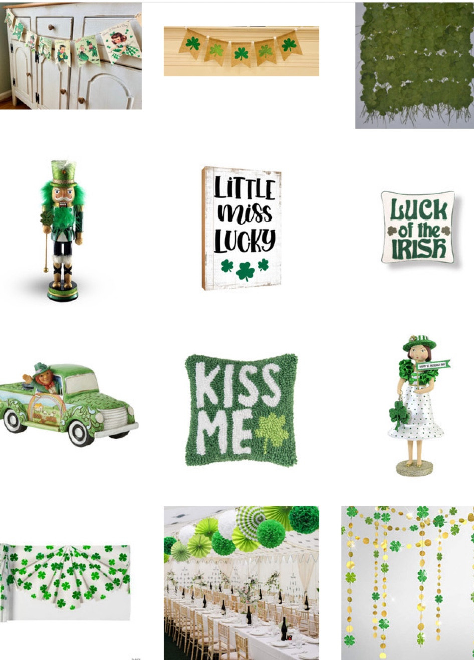 🍀 Vintage St Patrick’s Day Decorations St Patty’s Day St Patrick’s Day Decor Garland Bunting Retro St Patrick’s Day Decor Irish Gifts

LOOK INTO MY BESTSELLERS COLLECTION

Follow @julie_ann_rachelle
Visit julieannrachelle.com
Search #julieannrachelle 

SUBSCRIBE TO MY ALERTS FOR MORE FABULOUS FINDS! 

Thanks for your support!



.
#ltk #ltkunder50 #ltkstyletip #ltkunder100 #ltksalealert #ltkhome #ltkshoecrush #ltkfashion #ltkfamily #ltkbeauty #ltkspring #ltkholidaystyle #ltkitbag #ltkseasonal #ltkcurves #ltkkids #ltktravel #ltkbaby #ltkeurope #ltkfit #ltkbump #ltkswim #ltkunder25 #ltkworkwear #ltkholiday #ltkholidaywishlist #ltkblogger #ltkfind #julieannrachelle


🍀 Shamrock Banner, St. Patrick’s Day burlap banner, Saint Patrick’s Day, Saint Patrick’s Day Decor, St. Patty’s Day, Shamrock Decor

🍀 IN 20+ CARTS
Price: $12.76
Original Price:$15.01
15% off sale ends January 17
100 pieces Four Leaf Clover real pressed dried flowers

🍀 St Patricks Day Nutcracker Glitter Green Four Leaf Clover 12 inch

🍀 St. Patrick's Day Decorations Home and Tabletop Decoration Wood Art Sign Irish Blessing

🍀 SALE! 18" x 18" Luck of the Irish Clover St. Patrick's Pillow

🍀 SALE! Jim Shore Truckload Of Luck - One Figurine 3.5 Inches - Green Irish Pickup - 6010268 - Resin - Green

🍀 SALE! 8" x 8" Kiss Me Clover St. Patrick's Day Hooked MINI Pillow

🍀 SALE! Heather Myers Mckenna - One Figurine 10.5 Inches - St. Patrick's Day - 55504 - Polyresin - Green

🍀 SALE! St. Patrick’s Day Shamrock Bunting Roll, St. Patrick's Day, Party Decor, 1 Piece

🍀  1 Set Paper Fan Flower Paper Flower Ball Kit St. Patrick Day Party Decor Green Theme Layout Decor for Home Party Decor

🍀 Cheerland Gold Circle Dots Glitter Shamrock Clover Garland Kit for St Patrick?s Day Decoration Lucky St Patricks Day Decorations Green Flower Party Hanging Decor Irish Baby Shower Backdrop 

Baby shower 
Irish wedding shower
Kid birthday 
Engagement partyy

Follow @julie_ann_rachelle
Visit julieannrachelle.com
Search #julieannrachelle 
Thanks for your support!

#LTKover40 #LTKsalealert #LTKSeasonal