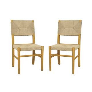 Palaestina Natural Weave Dining Chair, Set of 2 | The Home Depot
