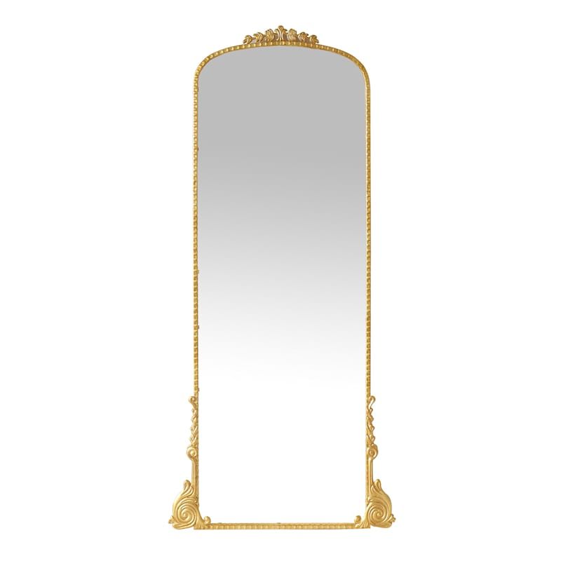 Ornate Gold Metal Leaner Mirror, 31x71 | At Home