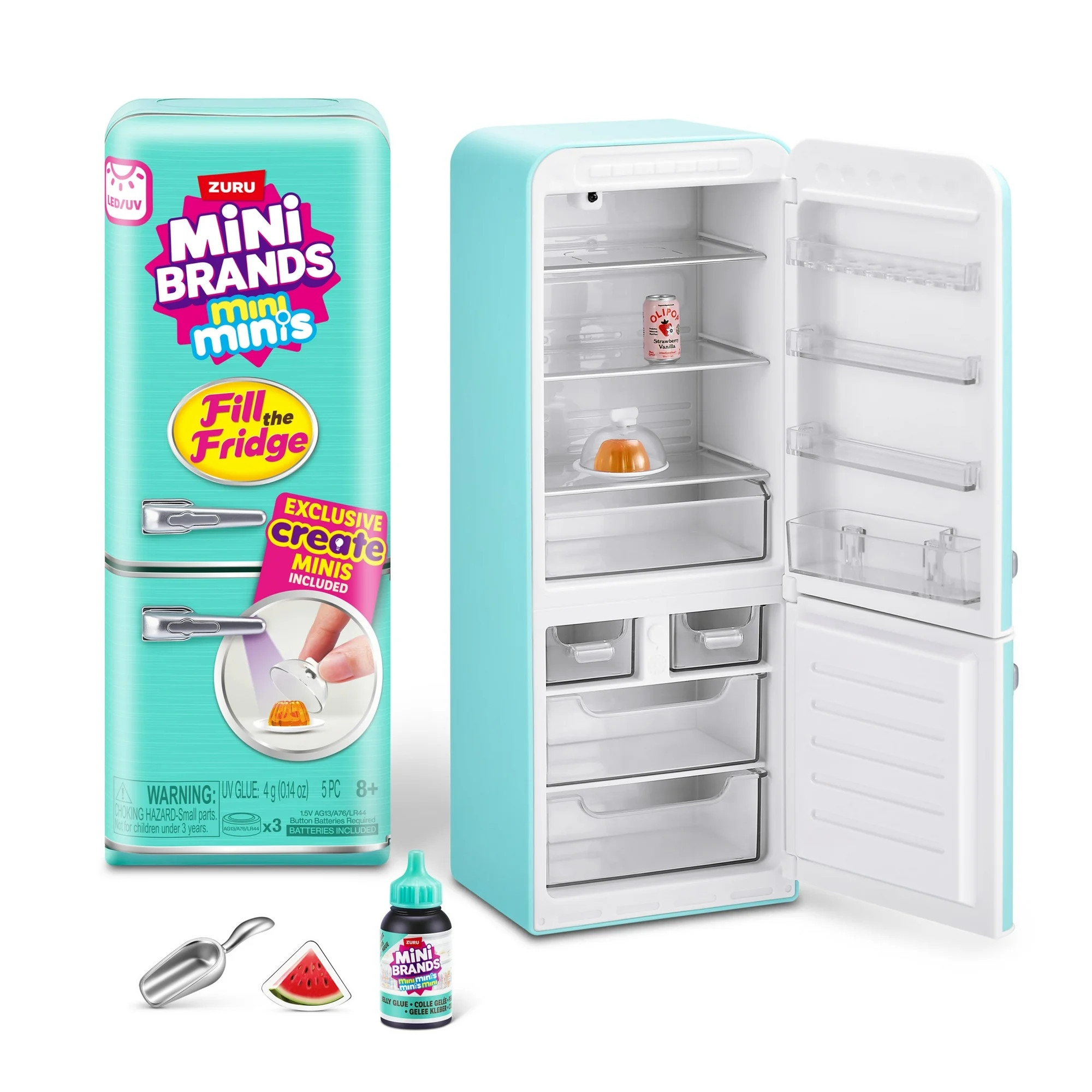 Mini Brands Fill the Fridge Playset (Assorted) Collectible Blind Novelty and Gag Toy by ZURU | Walmart (US)