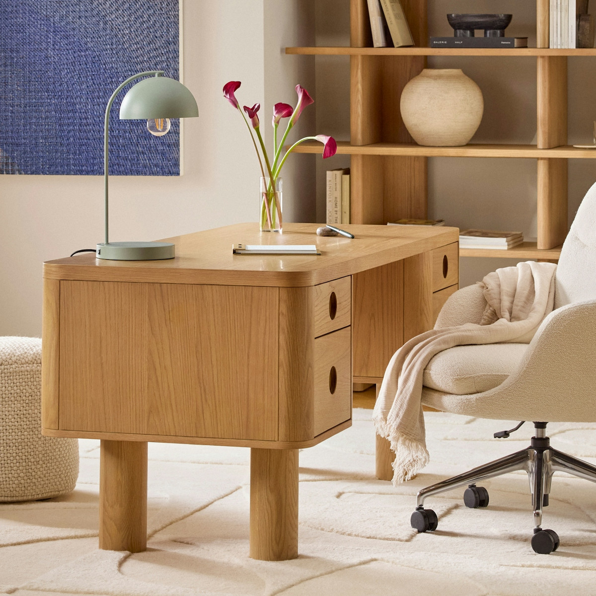 Adel 66.5" Desk - White Oak | Article