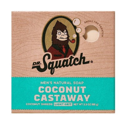 DR. SQUATCH Men's All Natural Mini Bar Soap - Coconut Castaway - 2.3oz | Target