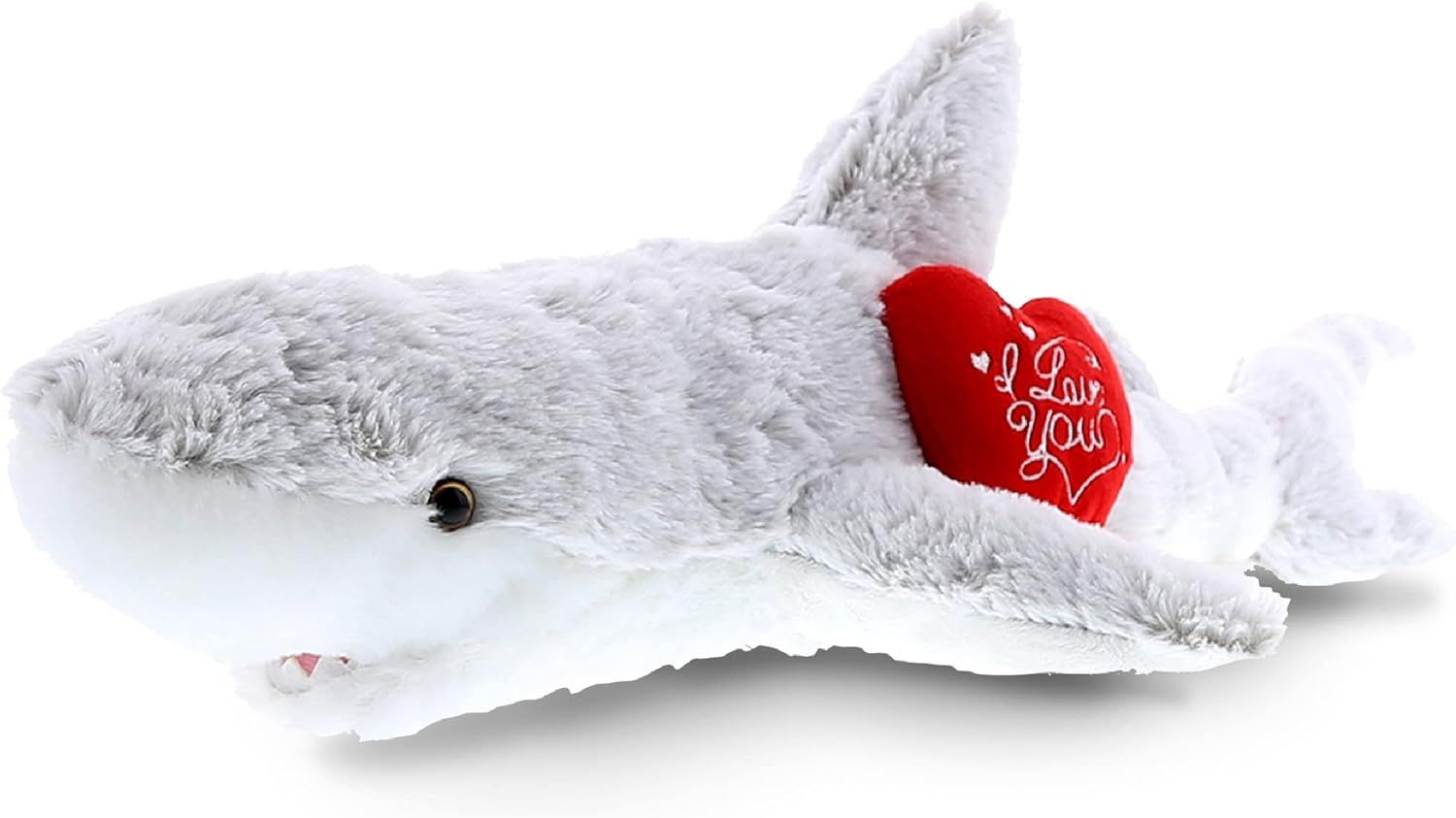 DolliBu I Love You Plush Big Eye Great White Shark – Cute Stuffed Animal with Heart Message and... | Amazon (US)