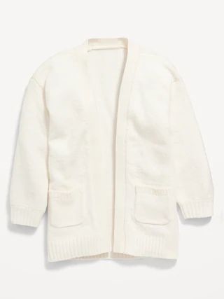 Cozy Plush Open-Front Cardigan Sweater for Toddler Girls | Old Navy (US)