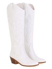 'Wesley' Knee High Cowboy Boots (4 Colors) | Goodnight Macaroon