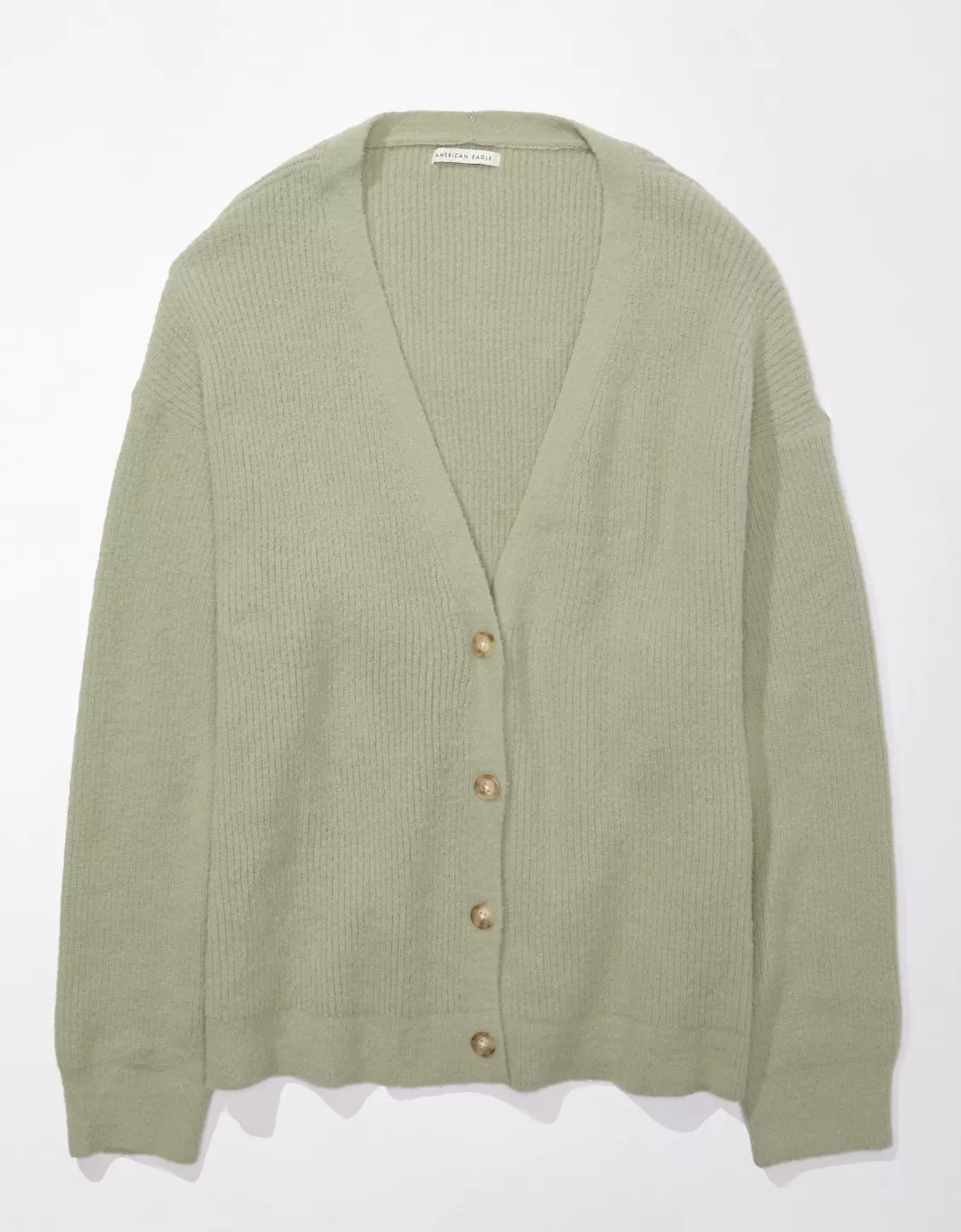 AE Oversized Button-Front Cardigan | American Eagle Outfitters (US & CA)