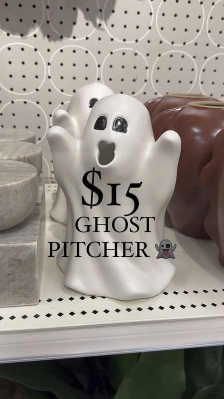 Can we talk about how stinking cute this is?!? 👻 If you don’t want to use it as a pitcher, then add some black faux flowers to create a fun Halloween vase!! 

Home, Target home, Halloween, kitchen decor, living room 

#LTKHoliday #LTKhome #LTKSeasonal